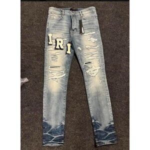 Stylish Blue Distressed Men Jeans